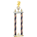 Double Flag USA Fourth Place Pickleball Trophy