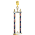 Double Flag USA Year Pickleball Trophy