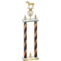 Double Flag USA Victory Horses Trophy