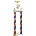 Double Flag USA First Place Cars Trophy