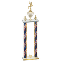 Double Flag USA Second Place Majorette Trophy