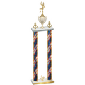 Double Flag USA Fourth Place Majorette Trophy