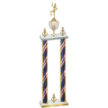 Double Flag USA Victory Majorette Trophy