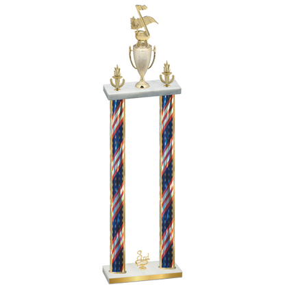 Double Flag USA Third Place Music Trophy