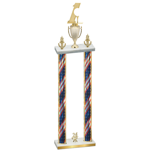Double Flag USA Year Golf Trophy