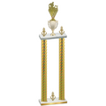 Double Gold Carbon Fiber Victory Rugby Trophy