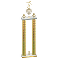 Double Gold Carbon Fiber Year Bowling Trophy