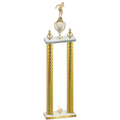 Double Gold Carbon Fiber First Place Tennis Trophy