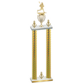 Double Gold Carbon Fiber Victory Lacrosse Trophy