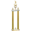 Double Gold Carbon Fiber Year Lacrosse Trophy