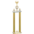 Double Gold Carbon Fiber First Place Victory Trophy