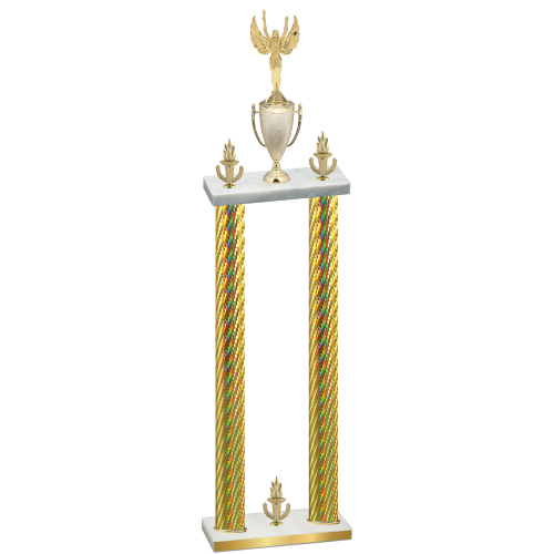 Double Gold Carbon Fiber Victory Victory Trophy