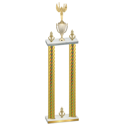Double Gold Carbon Fiber Victory Victory Trophy