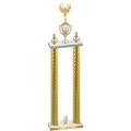 Double Gold Carbon Fiber Year Victory Trophy
