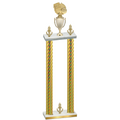 Double Gold Carbon Fiber Victory Basketball Trophy