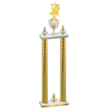 Double Gold Carbon Fiber Victory Pickleball Trophy