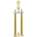 Double Gold Carbon Fiber Victory Pickleball Trophy