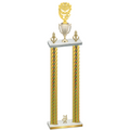 Double Gold Carbon Fiber Year Pickleball Trophy