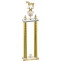 Double Gold Carbon Fiber Year Horses Trophy