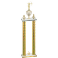Double Gold Carbon Fiber First Place Archery Trophy