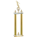 Double Gold Carbon Fiber Victory Basketball Trophy