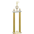 Double Gold Carbon Fiber First Place Archery Trophy