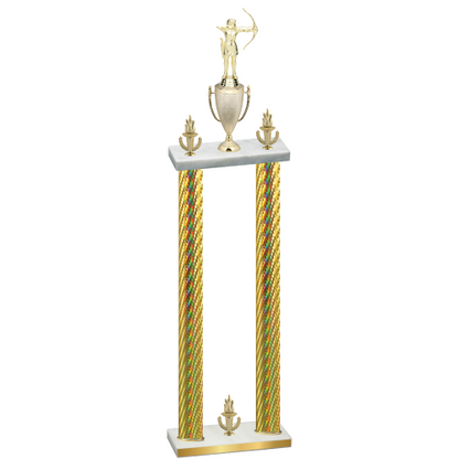 Double Gold Carbon Fiber Victory Archery Trophy
