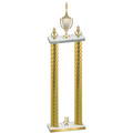 Double Gold Carbon Fiber Year Chess Trophy