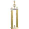 Double Gold Carbon Fiber Victory Holiday Trophy