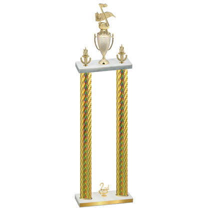 Double Gold Carbon Fiber Second Place Music Trophy