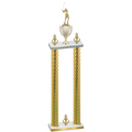 Double Gold Carbon Fiber Victory Golf Trophy