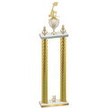 Double Gold Carbon Fiber Year Golf Trophy