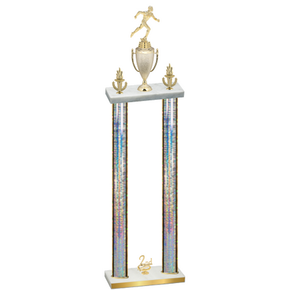 Double Silver Glacier Second Place Running Trophy