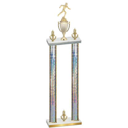 Double Silver Glacier Victory Running Trophy