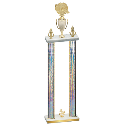 Double Silver Glacier Fourth Place Running Trophy