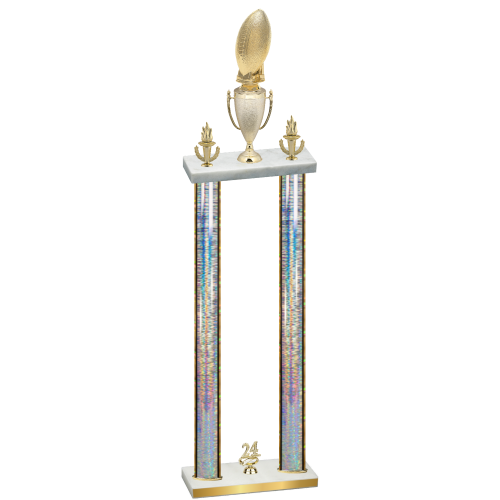 Double Silver Glacier Year Football Trophy