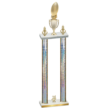 Double Silver Glacier Year Football Trophy