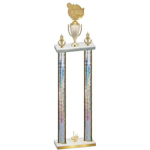 Double Silver Glacier First Place Tennis Trophy