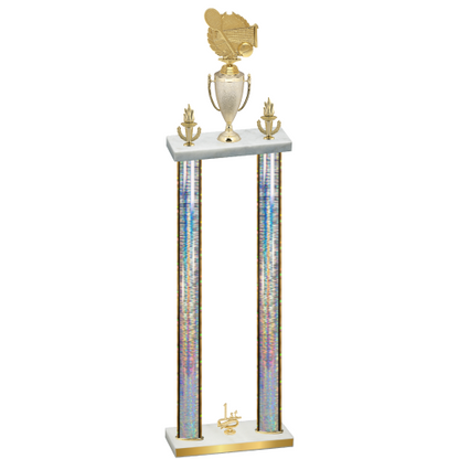 Double Silver Glacier First Place Tennis Trophy