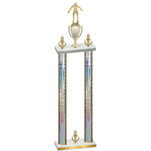 Double Silver Glacier Victory Wrestling Trophy