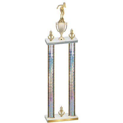 Double Silver Glacier Victory Tennis Trophy