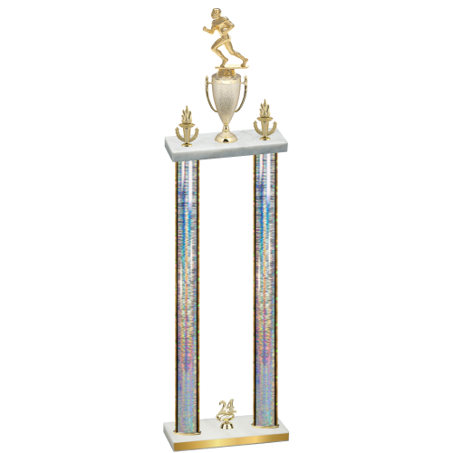 Double Silver Glacier Year Football Trophy