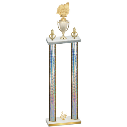 Double Silver Glacier Third Place Swimming Trophy