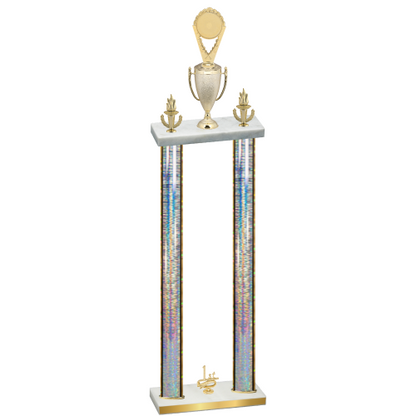 Double Silver Glacier First Place Insert Trophy