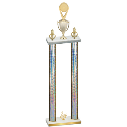 Double Silver Glacier Third Place Insert Trophy
