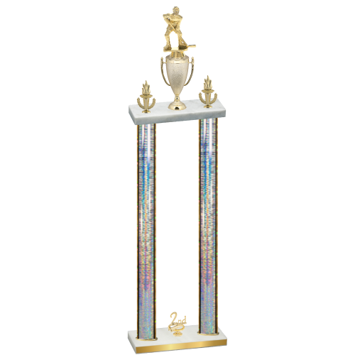 Double Silver Glacier Second Place Hockey Trophy