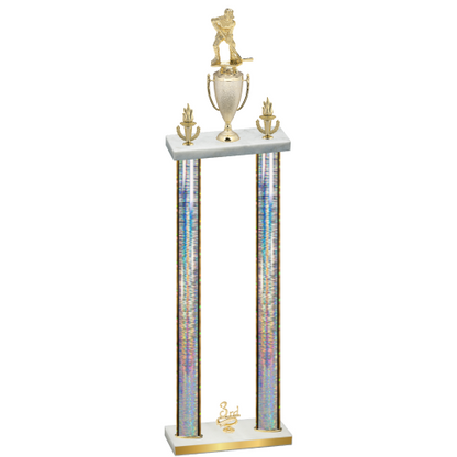 Double Silver Glacier Third Place Hockey Trophy