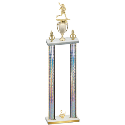 Double Silver Glacier Second Place Lacrosse Trophy