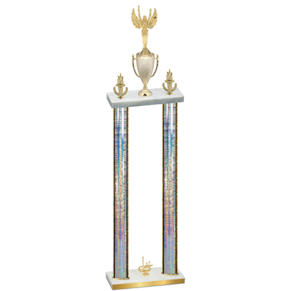 Double Silver Glacier First Place Victory Trophy