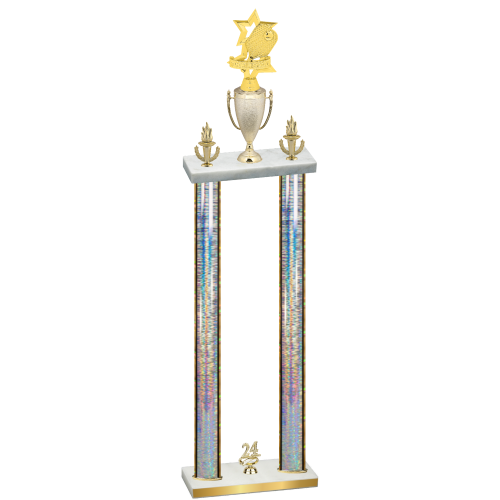 Double Silver Glacier Year Pickleball Trophy